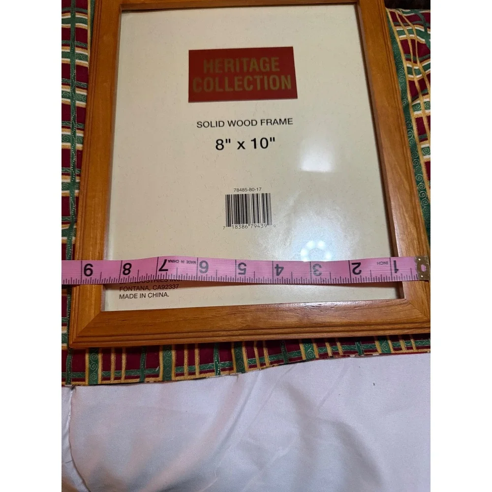 Heritage Collection Solid Wood Picture Frame 8x10 Natural Honey Oak Finish